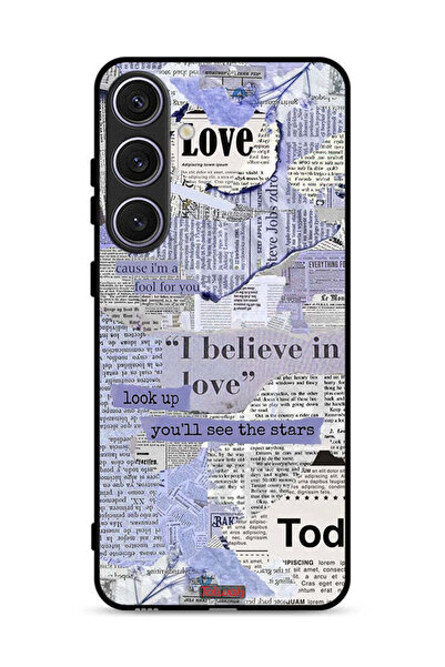 Tolwak غطاء حماية لهاتف سامسونج جالاكسي S24 5G، قطع من الصحف