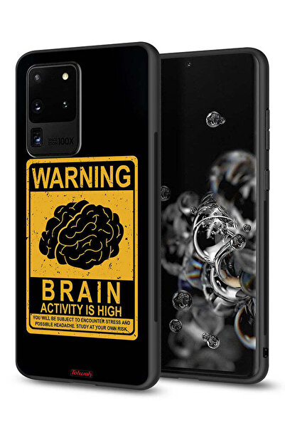 Tolwak غطاء حماية لهاتف Samsung Galaxy S20 Ultra تحذير من ارتفاع نشاط الدماغ