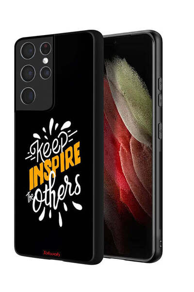 Tolwak غطاء حماية لهاتف سامسونج جالكسي S21 ألترا 5G - حافظ على إلهام الآخرين