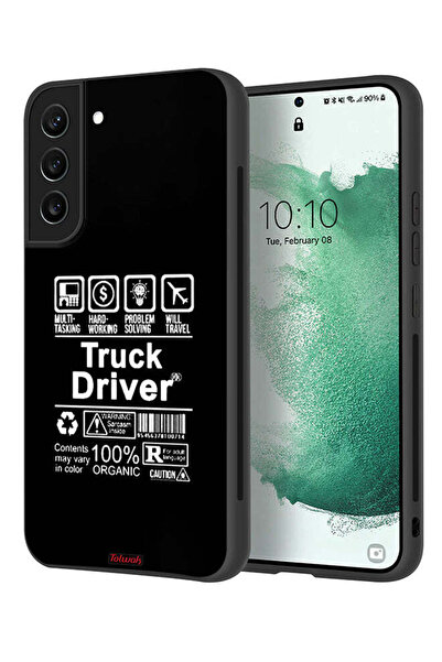Tolwak غطاء حماية لهاتف سامسونج جالاكسي S21 بلس 5G، ملصق سائق شاحنة