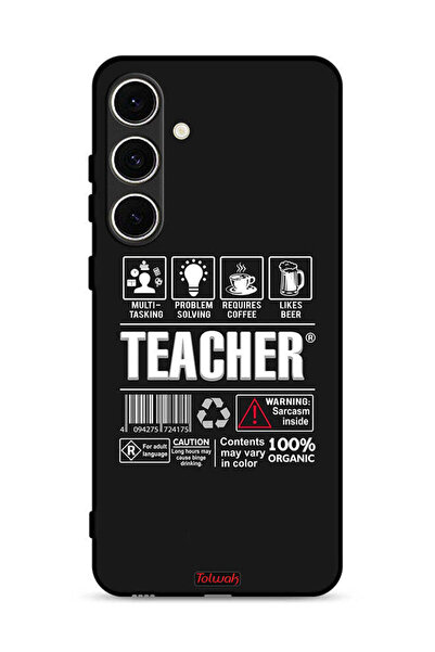 Tolwak Samsung Galaxy M56 5G Protective Case Cover Teacher Sticker