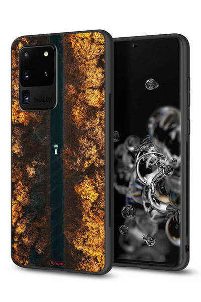 Tolwak غطاء حماية لهاتف سامسونج جالكسي S20 ألترا - طريق في أشجار الخريف