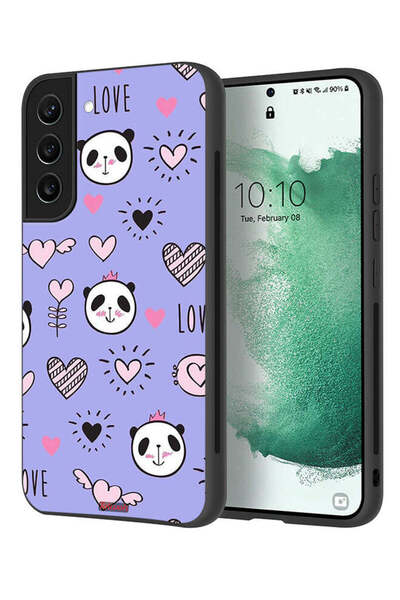 Tolwak غطاء حماية لهاتف سامسونج جالاكسي S22 بلس 5G برسومات الحب والباندا