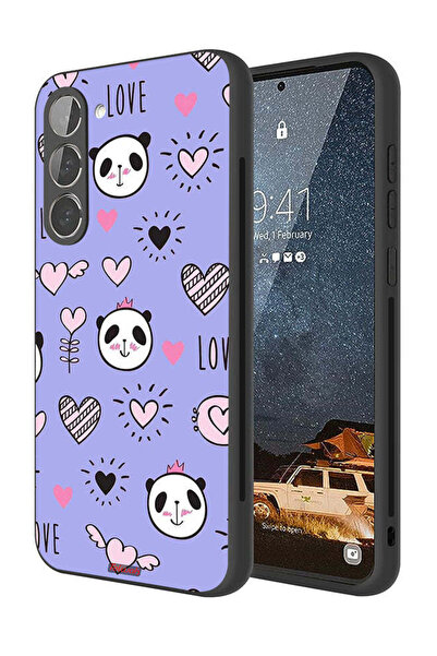 Tolwak غطاء حماية لهاتف سامسونج جالاكسي S23 بلس 5G بتصميم الحب والباندا