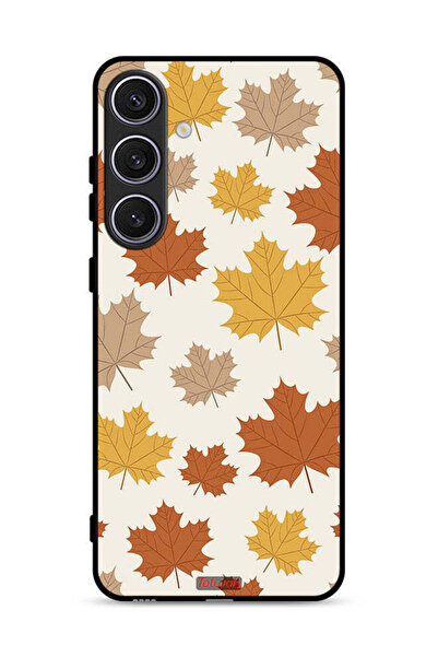 Tolwak غطاء حماية لهاتف سامسونج جالاكسي S24 5G بنقشة أوراق الخريف