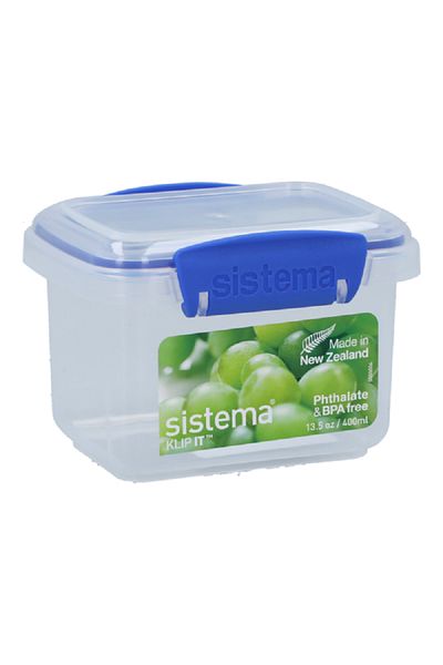 Sistema Klip It Rectangular Container Clear and Blue