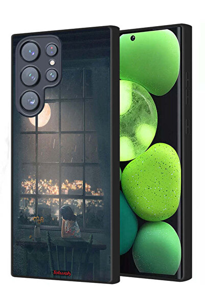 Tolwak غطاء حماية لهاتف Samsung Galaxy S22 Ultra 5G مع صورة القمر