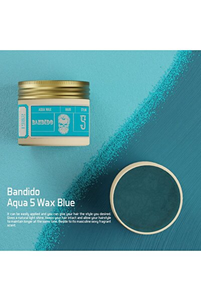 BANDİDO شمع تصفيف الشعر من بانديدو أكوا ٥ أزرق ١٢٥ مل
