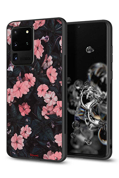 Tolwak غطاء حماية لهاتف سامسونج جالكسي S20 ألترا - لون الخوخ والورود الصغيرة