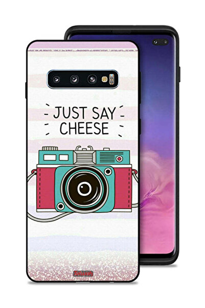 Tolwak غطاء حماية لهاتف Samsung Galaxy S10 Plus، مطبوع عليه Just Say Cheese