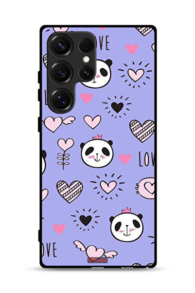 Tolwak غطاء حماية لهاتف سامسونج جالكسي S25 ألترا بتصميم الحب ورسومات الباندا