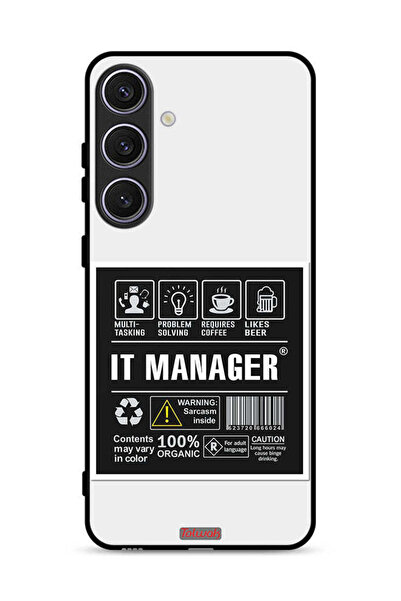 Tolwak غطاء حماية لهاتف Samsung Galaxy S24 5G - ملصق مدير تكنولوجيا المعلومات