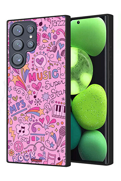 Tolwak Samsung Galaxy S22 Ultra 5G Protective Case Cover Music Tags