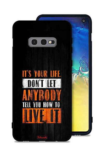 Tolwak غطاء حماية Samsung Galaxy S10e "Its Your Life"