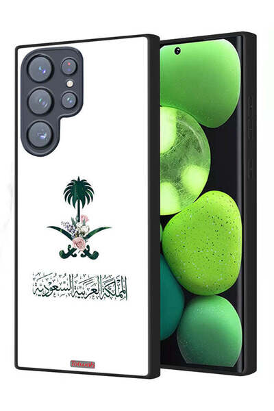 Tolwak غطاء حماية لهاتف سامسونج جالكسي S23 ألترا 5G، شعار المملكة العربية الس...