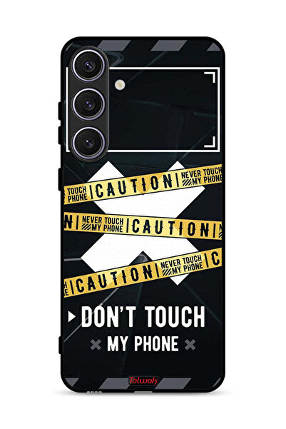 Tolwak غطاء حماية لهاتف سامسونج جالكسي S24 بلس 5G تحذير: لا تلمس هاتفي أبدًا