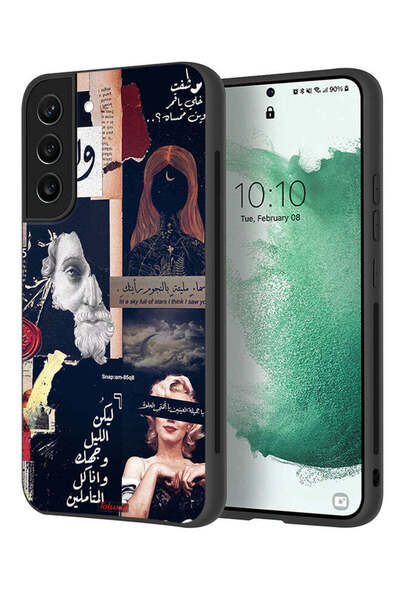 Tolwak غطاء حماية لهاتف سامسونج جالاكسي إس 21 بلس 5G بعبارات عربية ووجوه مقطوعة