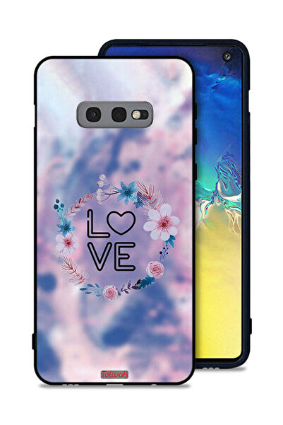 Tolwak غطاء حماية لهاتف Samsung Galaxy S10e بتصميم خاتم زهور الحب