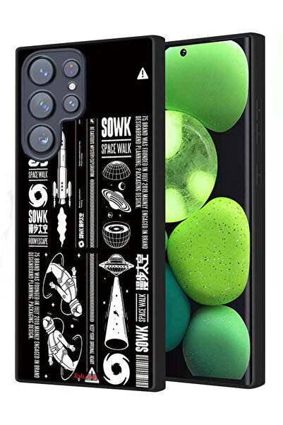 Tolwak غطاء حماية لهاتف سامسونج جالاكسي S23 ألترا 5G، ملصق سوك سبيس ووك
