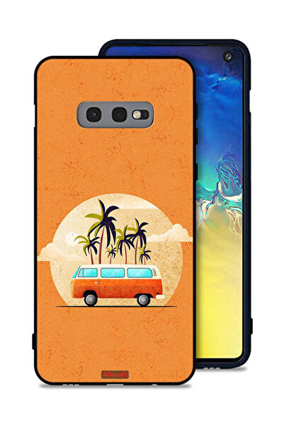 Tolwak غطاء حماية لهاتف Samsung Galaxy S10e بتصميم حافلة فنية