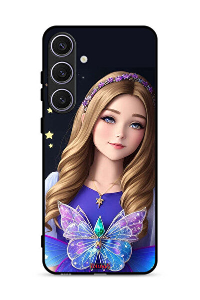 Tolwak غطاء حماية لهاتف سامسونج جالكسي S25 بلس - فتاة فراشة لطيفة