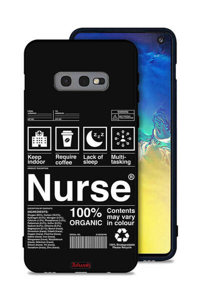 Tolwak غطاء حماية لهاتف Samsung Galaxy S10e، ملصق ممرضة