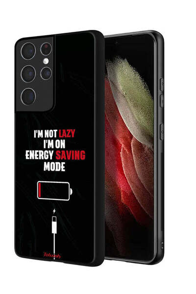 Tolwak غطاء حماية لهاتف سامسونج جالكسي S21 ألترا 5G أنا لست كسولاً، أنا في وض...