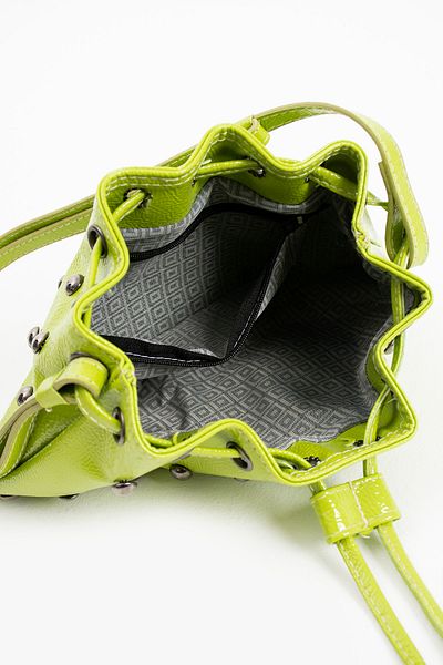 NBİBAGS Geantă de umăr pentru femei Black Troc Stone Mini Pouch