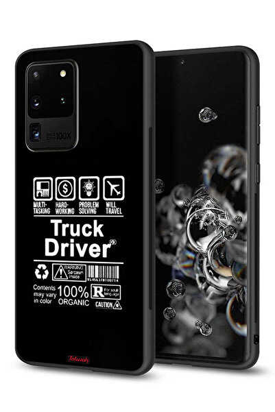 Tolwak غطاء حماية لهاتف سامسونج جالاكسي S20 ألترا، ملصق سائق شاحنة