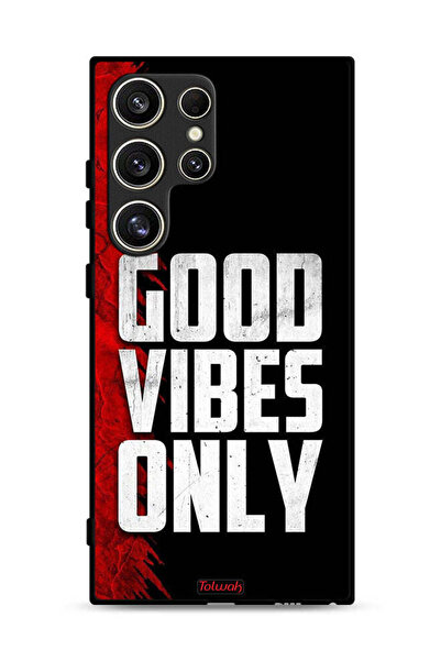 Tolwak غطاء حماية لهاتف سامسونج جالكسي S24 ألترا 5G - Good Vibes Only
