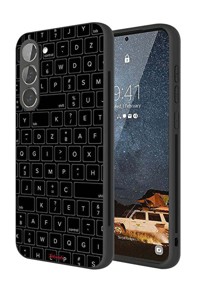 Tolwak غطاء حماية لهاتف Samsung Galaxy S23 Plus 5G بنمط مفاتيح لوحة مفاتيح عش...
