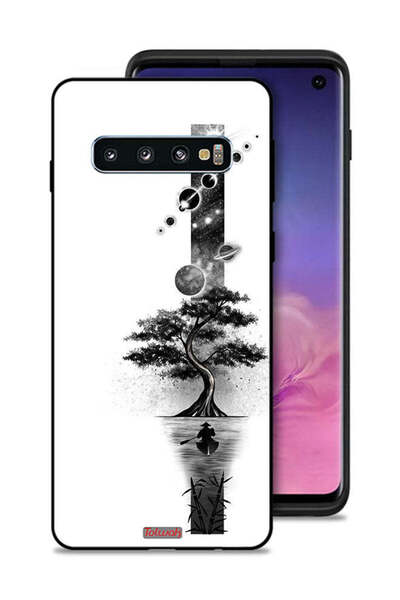 Tolwak غطاء حماية لهاتف Samsung Galaxy S10 بتصميم فن الأرض والفضاء