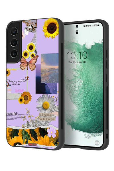 Tolwak غطاء حماية لهاتف سامسونج جالاكسي S22 5G بملصقات عباد الشمس الجميلة