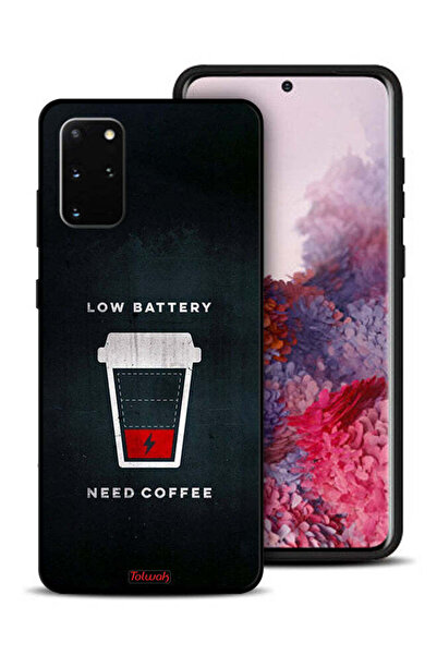 Tolwak غطاء حماية لهاتف Samsung Galaxy S20 Plus - بطارية منخفضة - يحتاج إلى قهوة