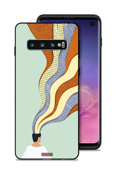 Tolwak غطاء حماية لهاتف Samsung Galaxy S10 - تصميم فني من Data In Mind