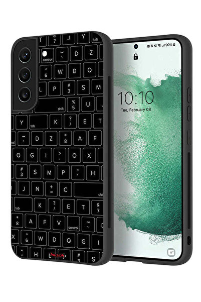 Tolwak غطاء حماية لهاتف Samsung Galaxy S21 5G بنمط مفاتيح لوحة مفاتيح عشوائية