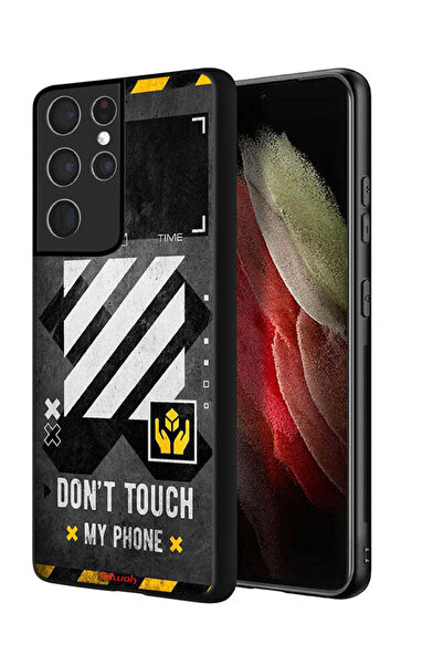 Tolwak Samsung Galaxy S21 Ultra 5G Protective Case Cover Do Not Touch My Phone