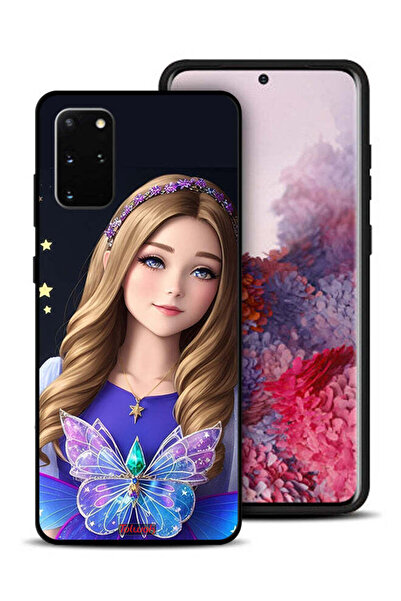 Tolwak غطاء حماية لهاتف سامسونج جالكسي S20 بلس بتصميم فتاة الفراشة اللطيفة