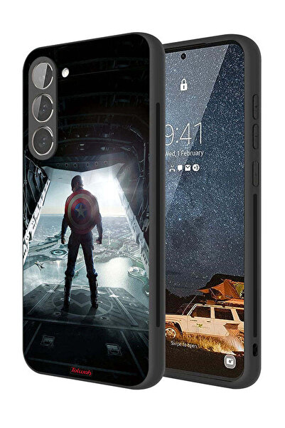 Tolwak Samsung Galaxy S23 Plus 5G Protective Case Cover Portrait Display Captain America