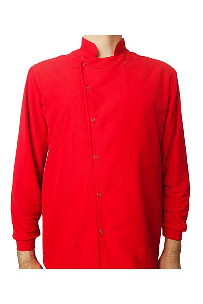 Ant Rotagrup Üniforma ve İş Elbiseleri Cook Jacket Lycra Sleeve Unisex Snap Fastener Long Sleeve Chef Cook Kitchen Jacket