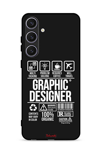 Tolwak غطاء حماية لهاتف سامسونج جالاكسي S25 بلس - ملصق مصمم جرافيكي