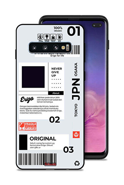 Tolwak غطاء حماية لهاتف Samsung Galaxy S10 Plus - ملصق ياباني