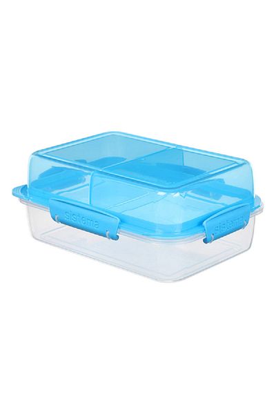 Sistema Rectangular Lunch Stack Blue and Clear