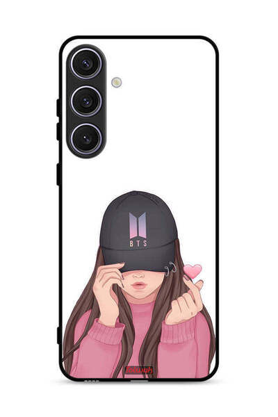 Tolwak غطاء حماية لهاتف Samsung Galaxy S24 Plus 5G فتاة تصنع سنابًا