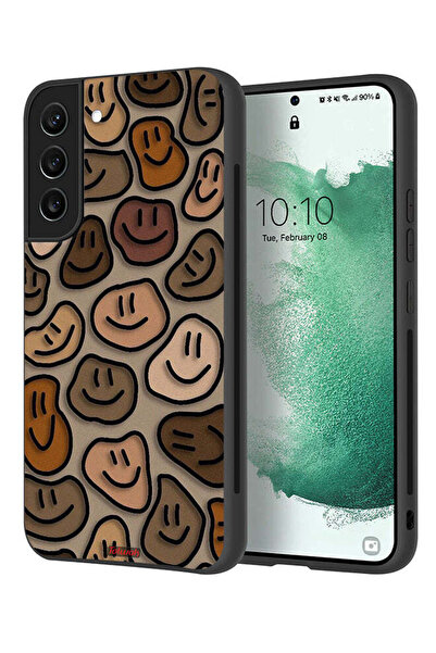 Tolwak غطاء حماية لهاتف سامسونج جالاكسي S22 بلس 5G برسومات وجوه مبتسمة