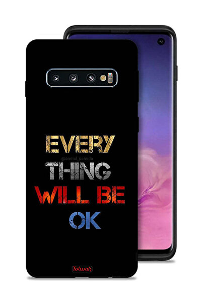 Tolwak غطاء حماية لهاتف Samsung Galaxy S10 كل شيء سيكون على ما يرام