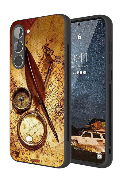 Tolwak غطاء حماية بتصميم بوصلة عتيقة من سامسونج جالكسي S23 5G