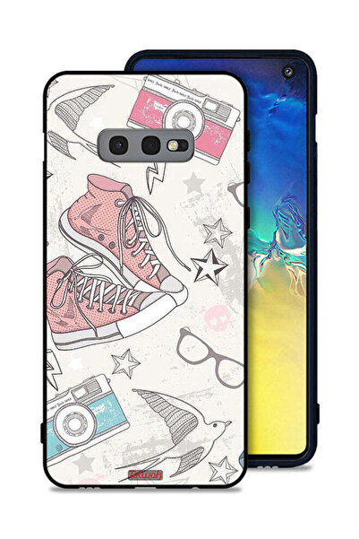 Tolwak غطاء حماية من القماش بتصميم حذاء وكاميرا لهاتف Samsung Galaxy S10e