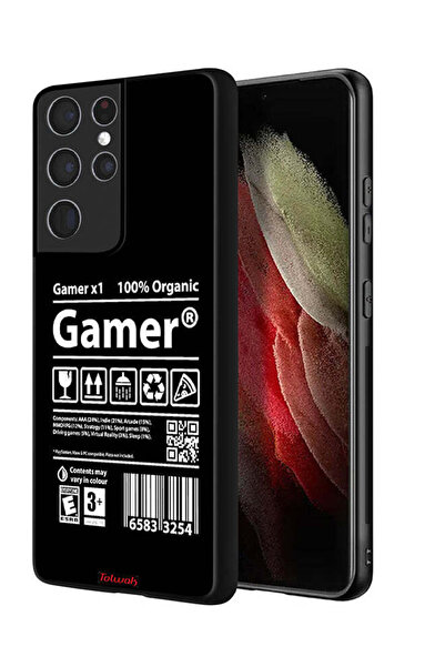 Tolwak Samsung Galaxy S21 Ultra 5G Protective Case Cover Gamer Sticker