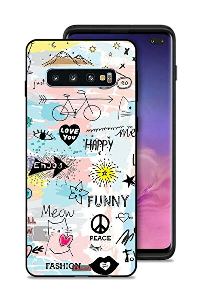 Tolwak غطاء حماية لهاتف سامسونج جالكسي S10 بلس - أحبك - علامات